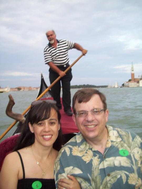 Gondola ride in Venice