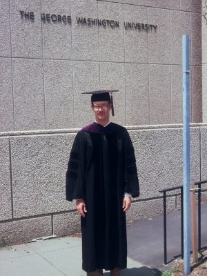 Glen at his 1981 law school graduation